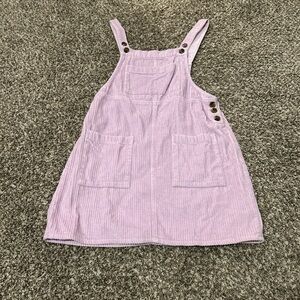 Purple Corduroy Overall dress